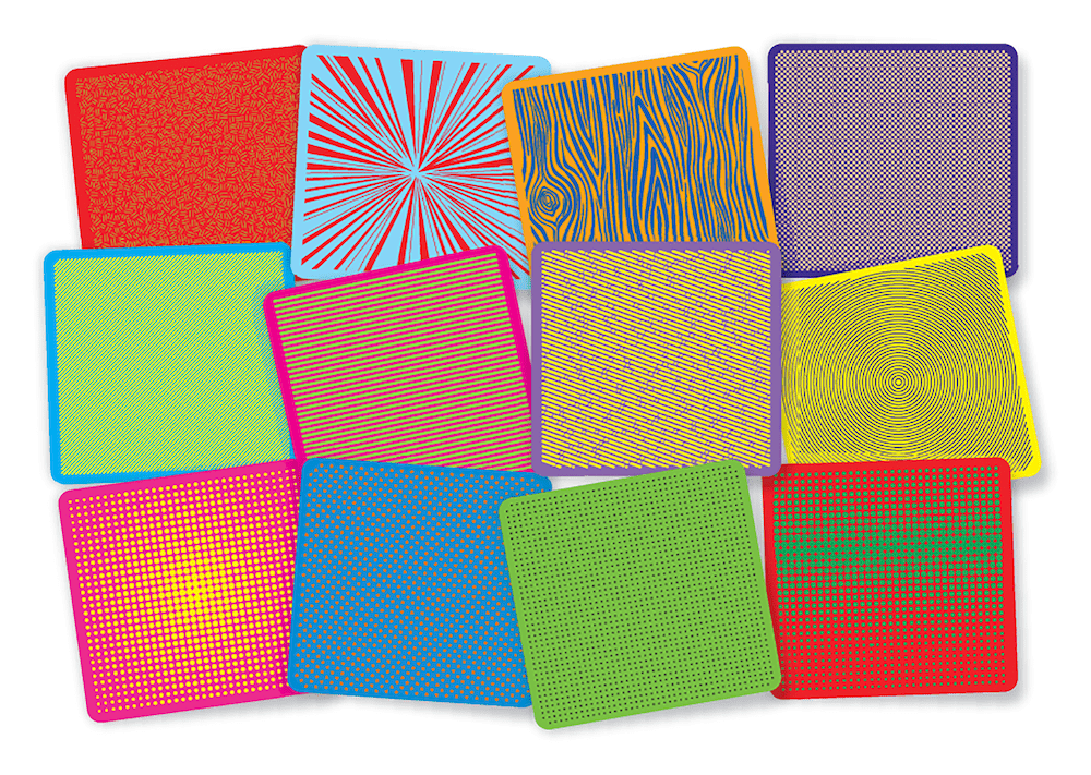 Pop Art Rubbing Plates, 12 plates - Rolf Education